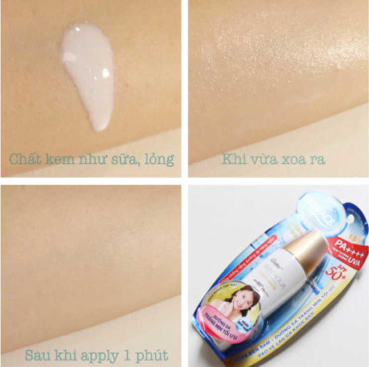 Cách sử dụng Kem chống nắng Sunplay Skin Aqua Clear White SPF 50 PA++