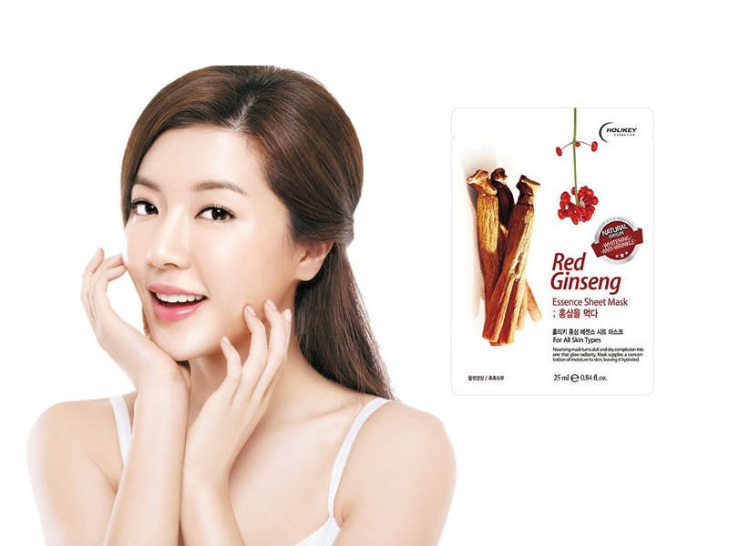 Mặt nạ hồng sâm Holikey Red Ginseng Essence Sheet Mask