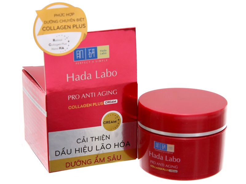 Kem chống lão hóa Hada Labo Pro Anti Aging Collagen Plus Cream (50g)