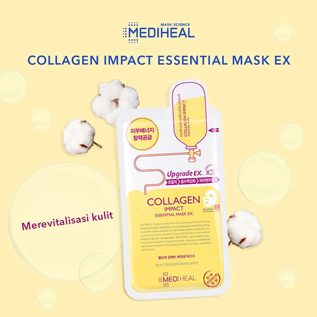 Chất liệu mask của Mediheal Collagen Impact Essential Mask an toàn với mọi loại da