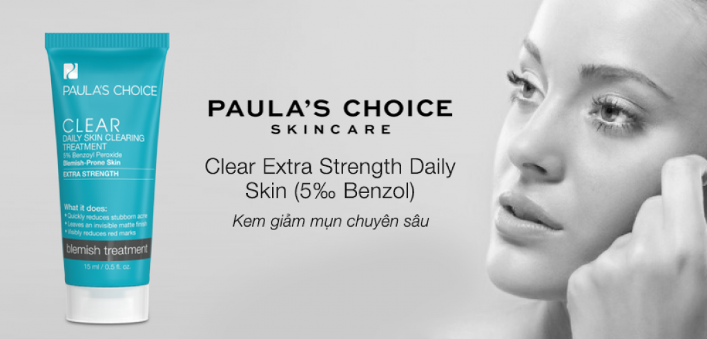 Kem trị mụn Paula’s Choice Clear Extra Strength Daily Skin Clearing Treatment có tốt không?