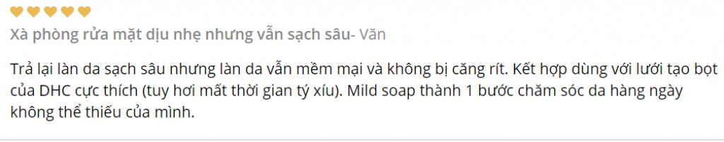 Review Xà phòng trị mụn DHC Mild Soap