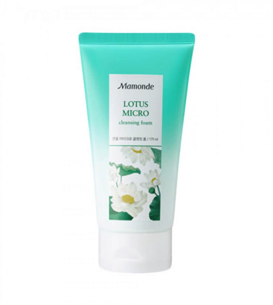 Bao bì thiết kế sữa rửa mặt Mamonde Lotus Micro Cleansing Foam
