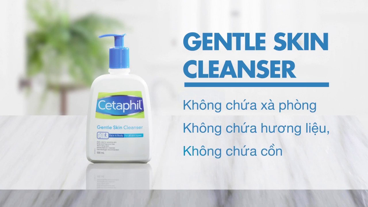 Srm Cetaphil Gentle Skin Cleanser được đánh giá cao về mức độ an toàn và được sử dụng phổ biến.