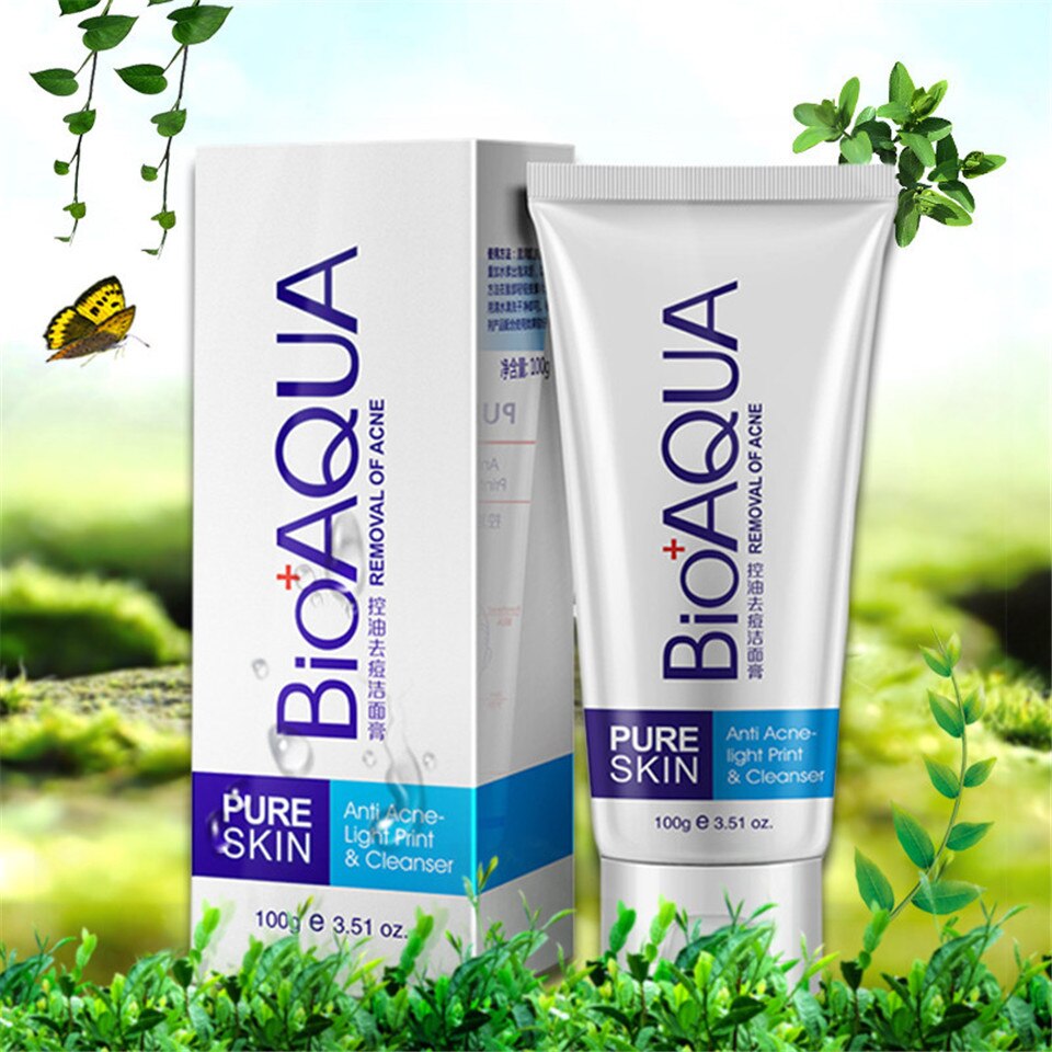 Sữa rửa mặt trị mụn Bioaqua Pure Skin Anti Acne Cleanser