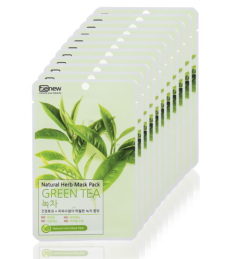 Mặt nạ trà xanh Benew Natural Herb Mask Pack Green Tea