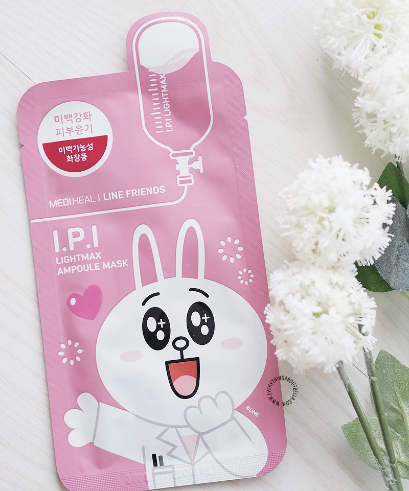 mặt nạ line friends thỏ cony hồng