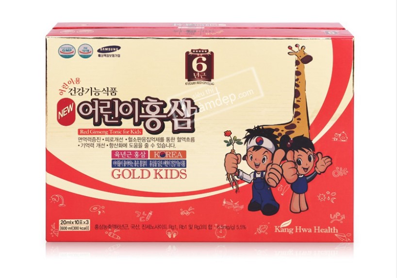 Hồng sâm cho trẻ em Kanghwa Red Ginseng Tonic For Kids